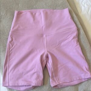 Lululemon Athletica Pink Bike Shorts High-Waisted